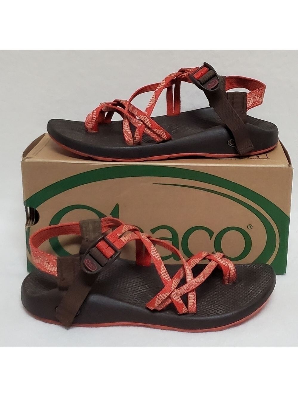 𝅺CHACO ZX/3 Yampo Stardust Orange Toe Ring Outdoor Strappy Sandals 11